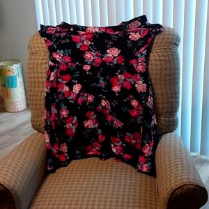 Torrid black and pink floral dress